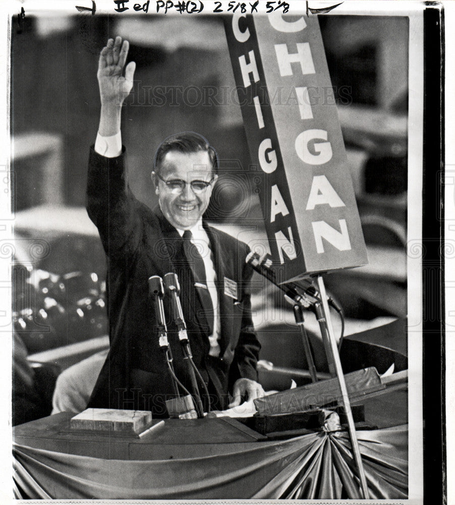 1956 Press Photo Thaddeus Machrowicz, Michigan Members - Historic Images