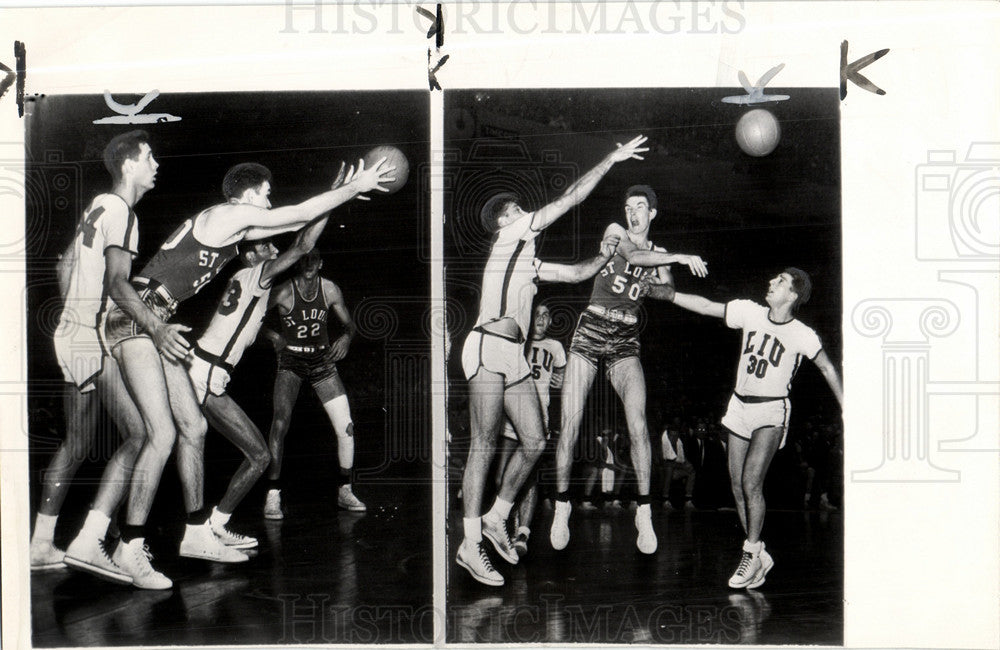 Press Photo Ed Macauley, basketball, St. Louis U's - Historic Images