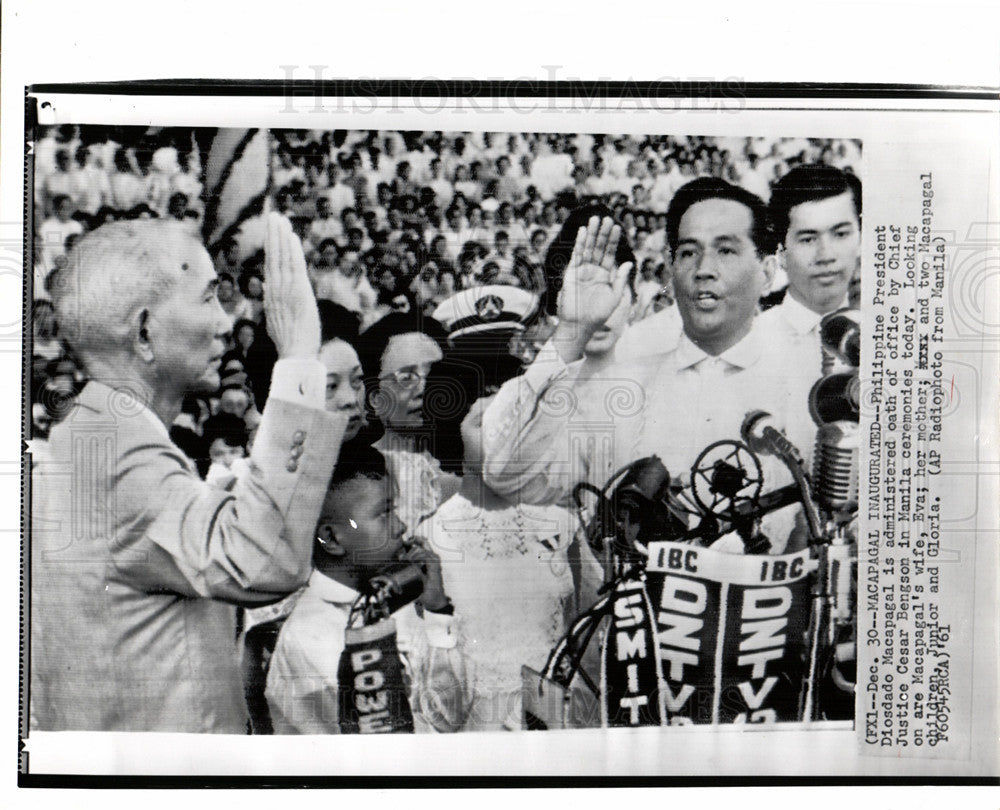 1962 Press Photo Diosdado Macapagal President Philippin - Historic Images