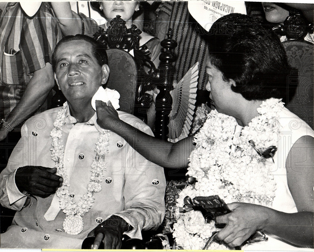 1965 Press Photo Diosdado Pangan Macapagal President - Historic Images