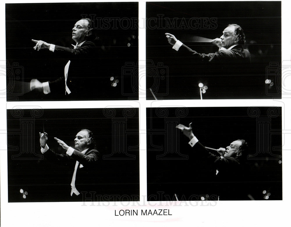 1986 Press Photo Lorin Maazel conductor violinist compo - Historic Images