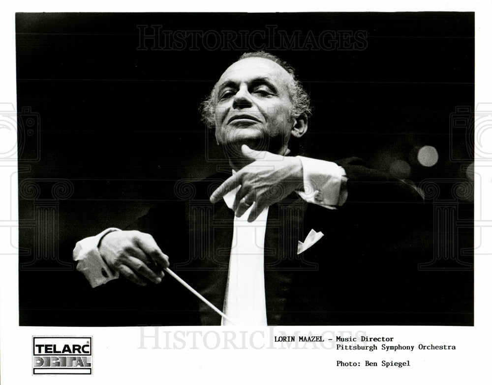 1991 Press Photo Lorin Maazel music director Pittsburgh - Historic Images