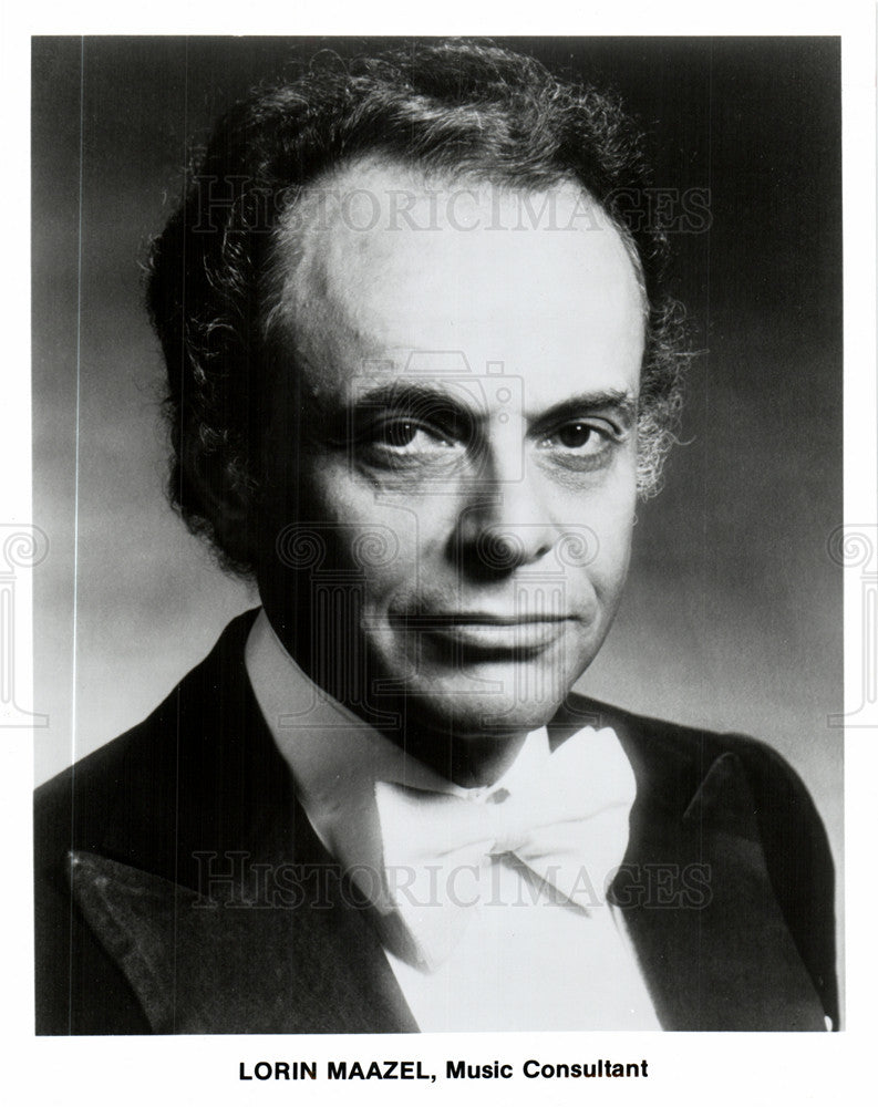 1986 Press Photo lorin maazel, music consultant, 1980s - Historic Images