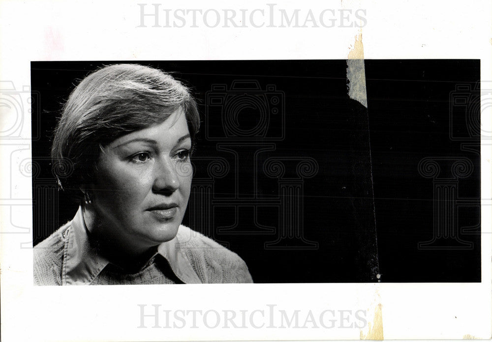 1977 Press Photo Nickie McWhirter journalist author - Historic Images