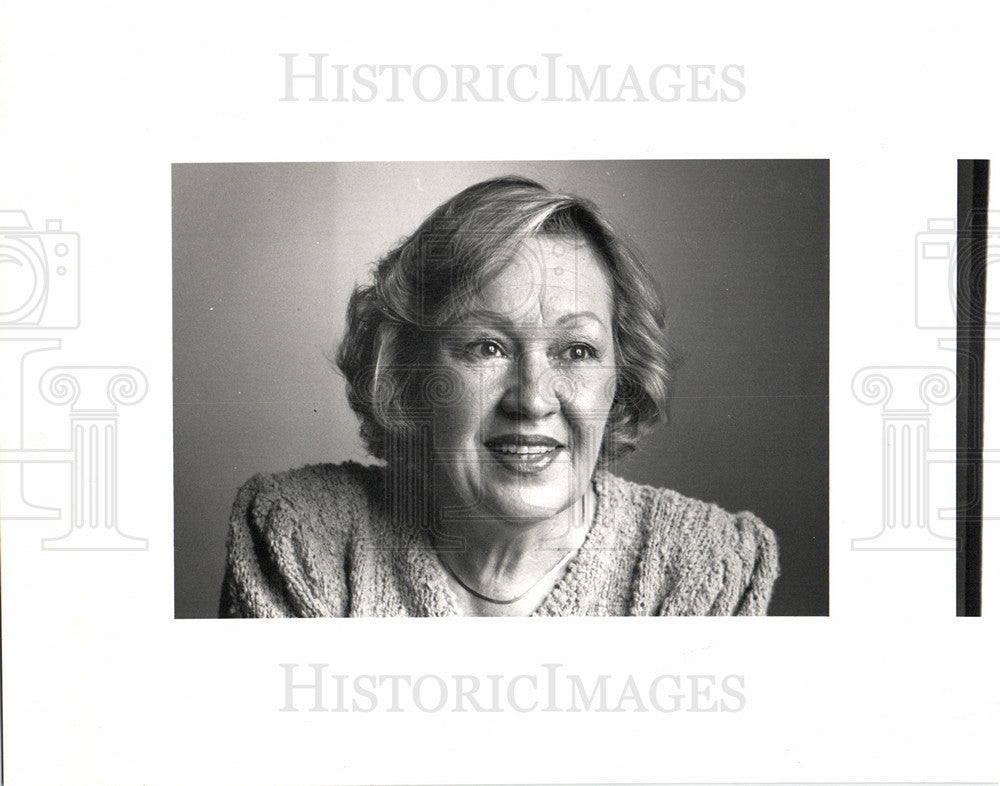 1988 Press Photo Nickie McWhirter journalist author - Historic Images