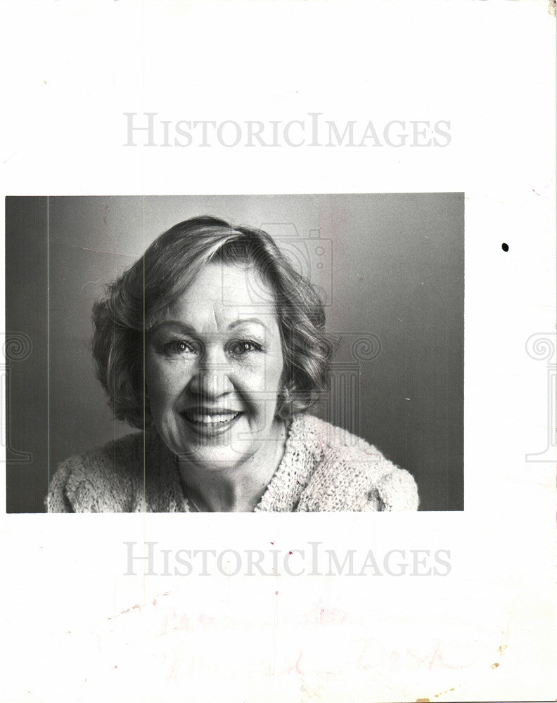 1985 Press Photo Nickie McWhirter reporter editor - Historic Images