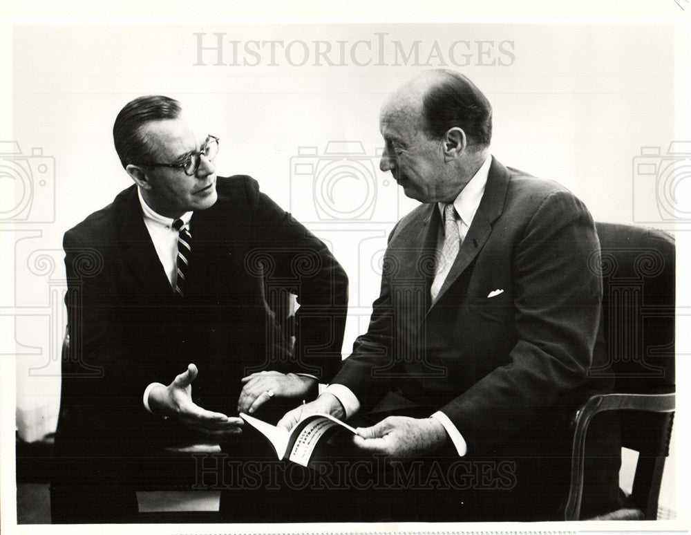 1961 Press Photo Adlai Stevenson, Democrat, ABC Special - Historic Images