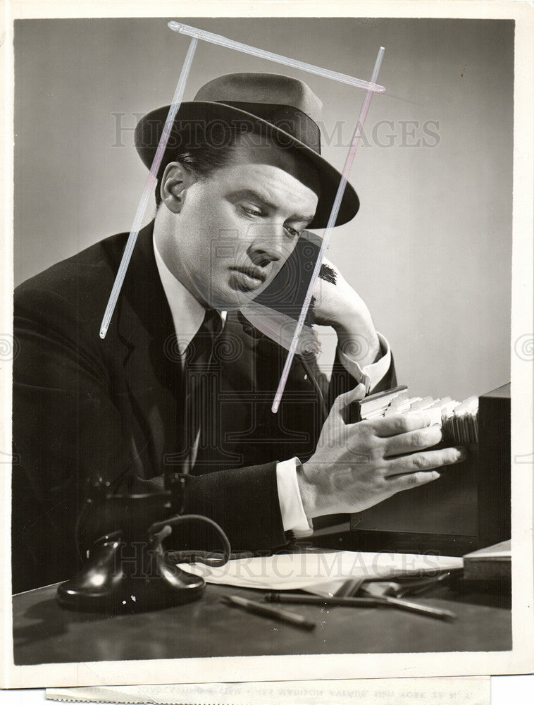 1951 Press Photo John McQuade Charlie Wild CBS - Historic Images