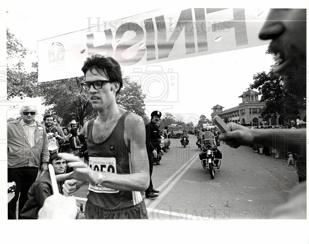 1979 Press Photo Robert Bob McComber Detroit Marathon - Historic Images