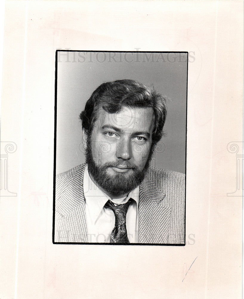 1974 Press Photo Detroit Free Press Tim McNulty Writer - Historic Images