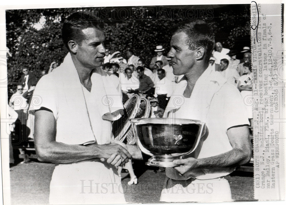 1946 Press Photo Don McNeill Garnar Mulloy Tennis - Historic Images