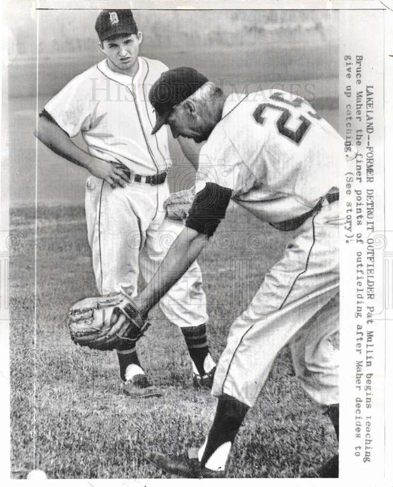 1961 Press Photo Pat Mullin Bruce Maher Baseball FL - Historic Images