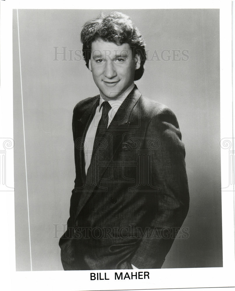 1990 Press Photo Bill Maher American comedian TV host - Historic Images