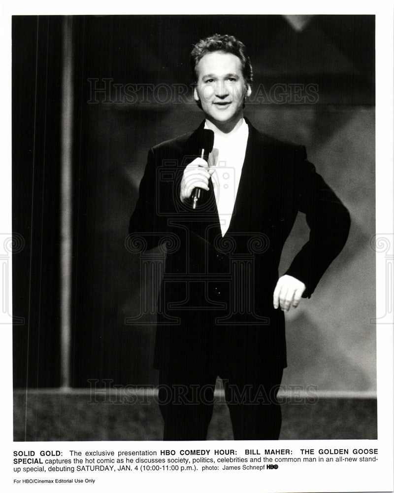 Press Photo Bill Maher Comedian - Historic Images