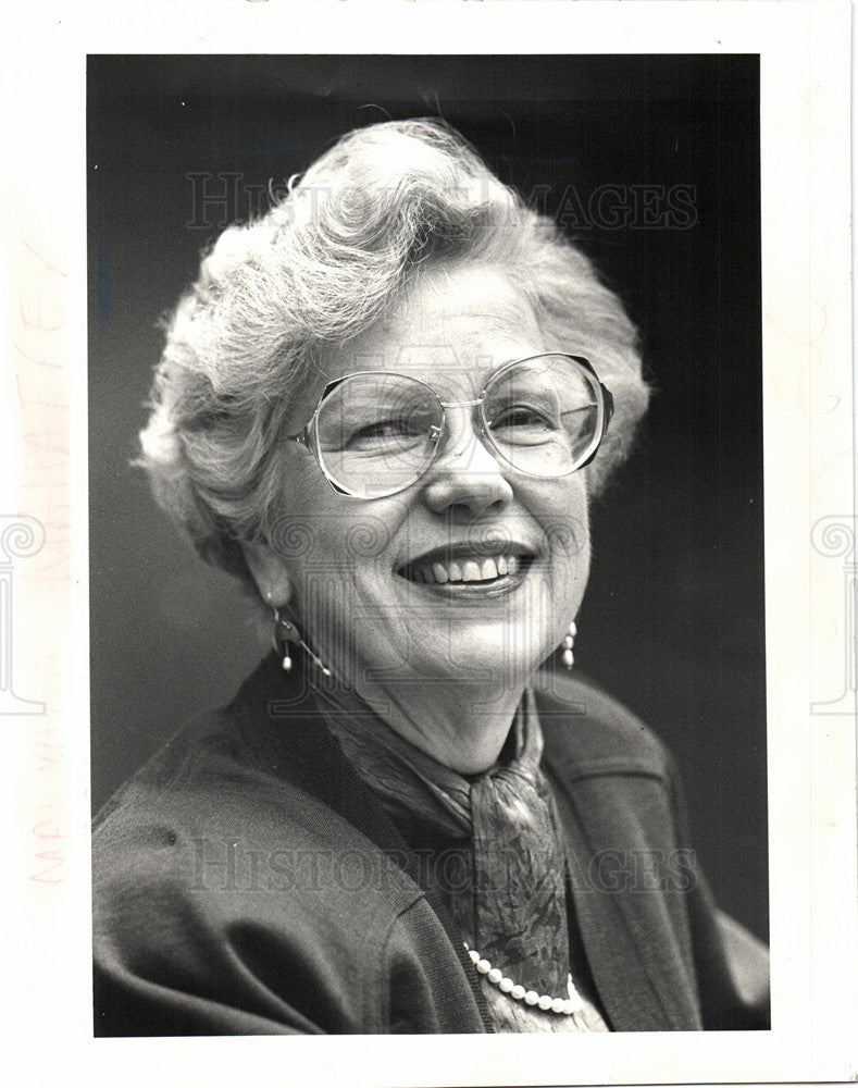 1987 Press Photo Maryann Mahaffey city council Detroit - Historic Images