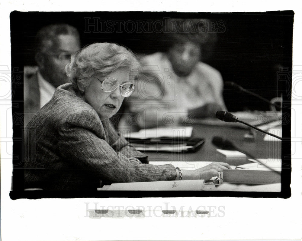 1988 Press Photo Maryann Mahaffey Burlington Education - Historic Images