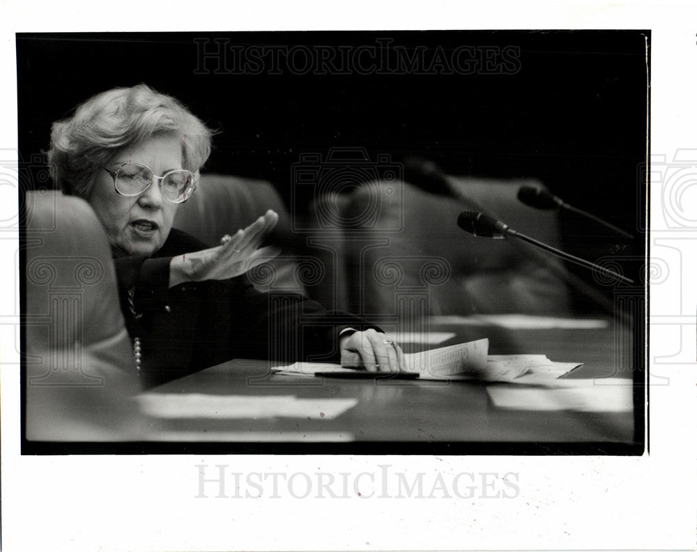 1988 Press Photo Detroit Council Maryann Mahaffey - Historic Images