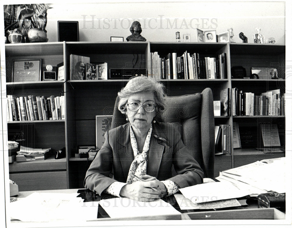 1984 Press Photo Maryann Mahaffey Detroit City Council - Historic Images