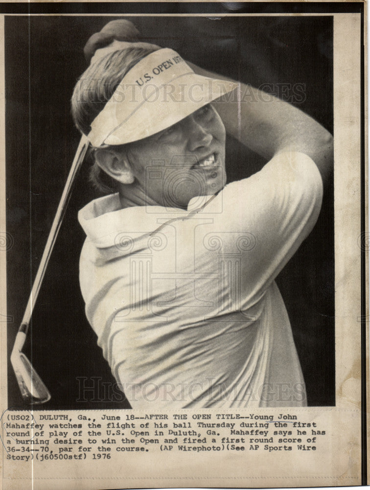 1976 Press Photo John Drayton Mahaffey golfer - Historic Images