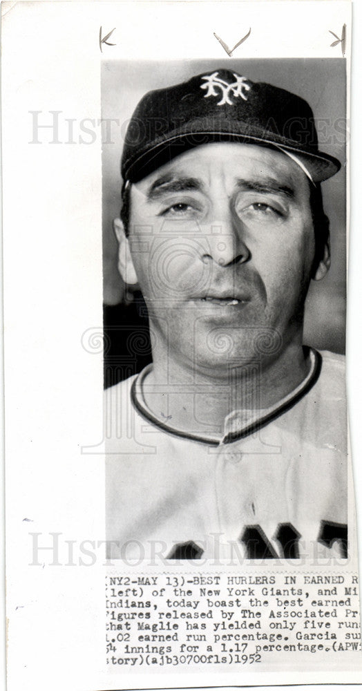 1952 Press Photo Sal Maglie American New York Yankees - Historic Images