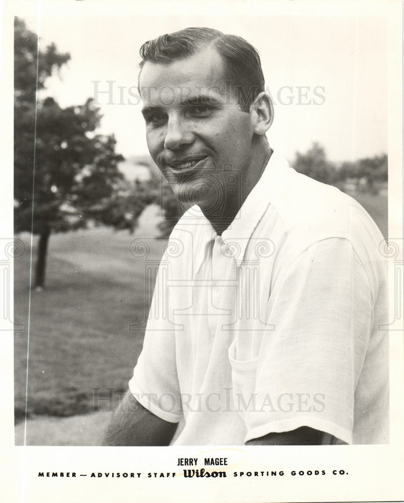 1960 Press Photo Jerry Magee, Wilson Sporting Goods - Historic Images