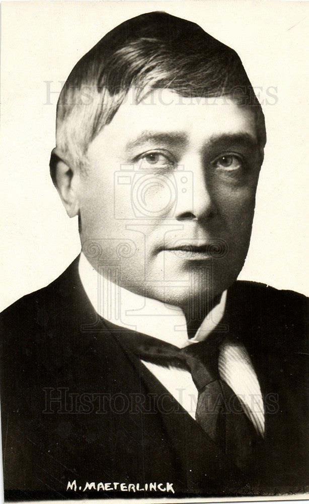 Press Photo M. Maeterlinck Belgian playwright poet - Historic Images