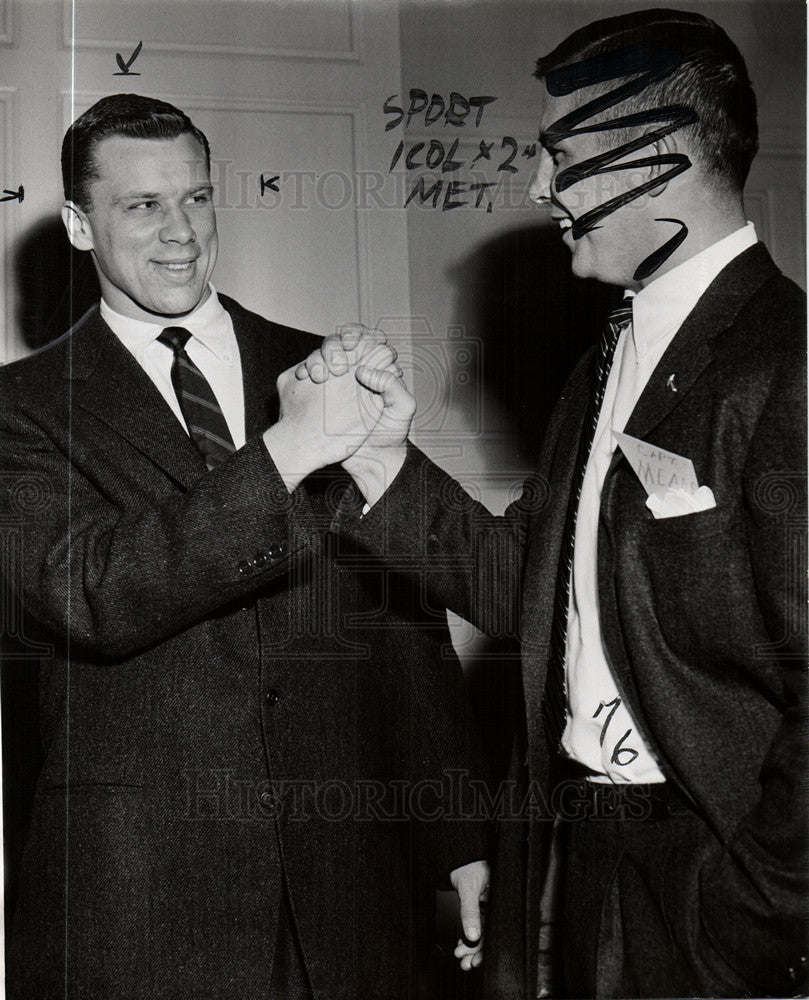 1955 Press Photo Tom Maentz Michigan Wolverines Player - Historic Images