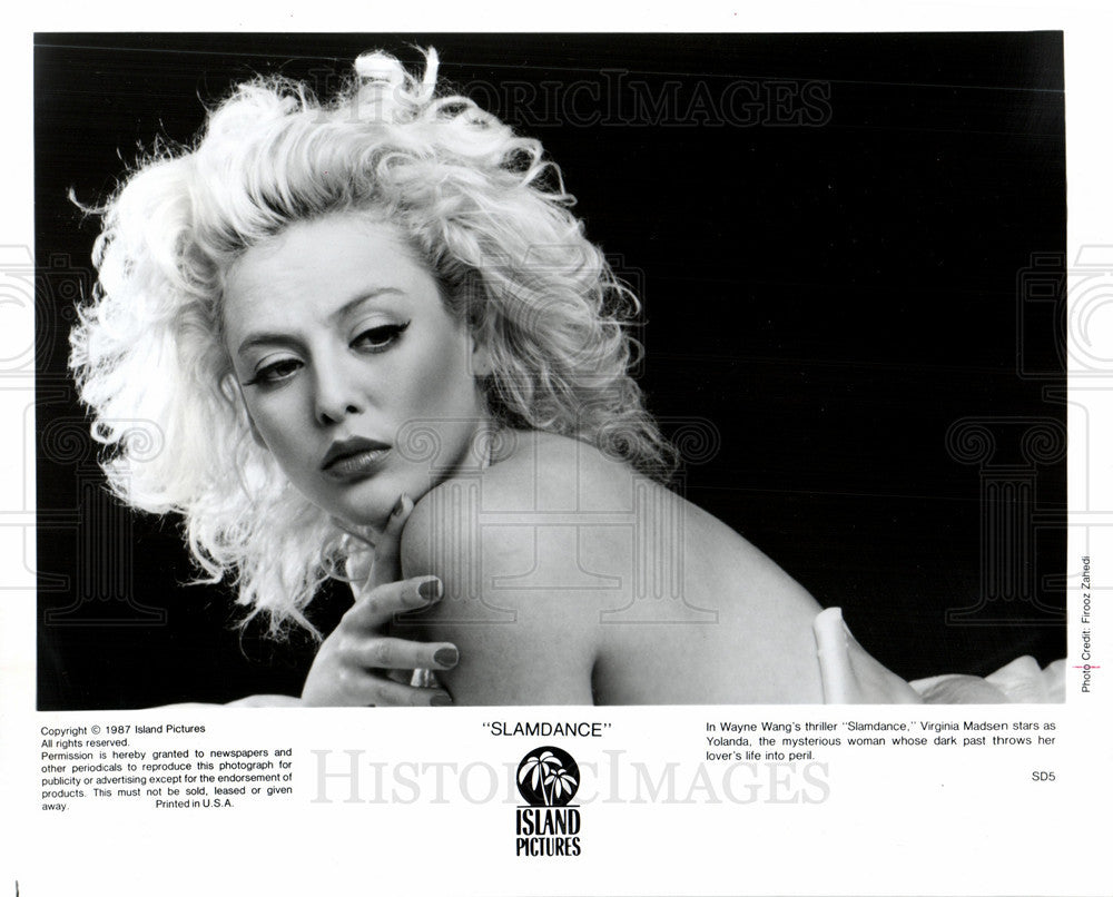 1987 Press Photo Virginia Madsen - Historic Images