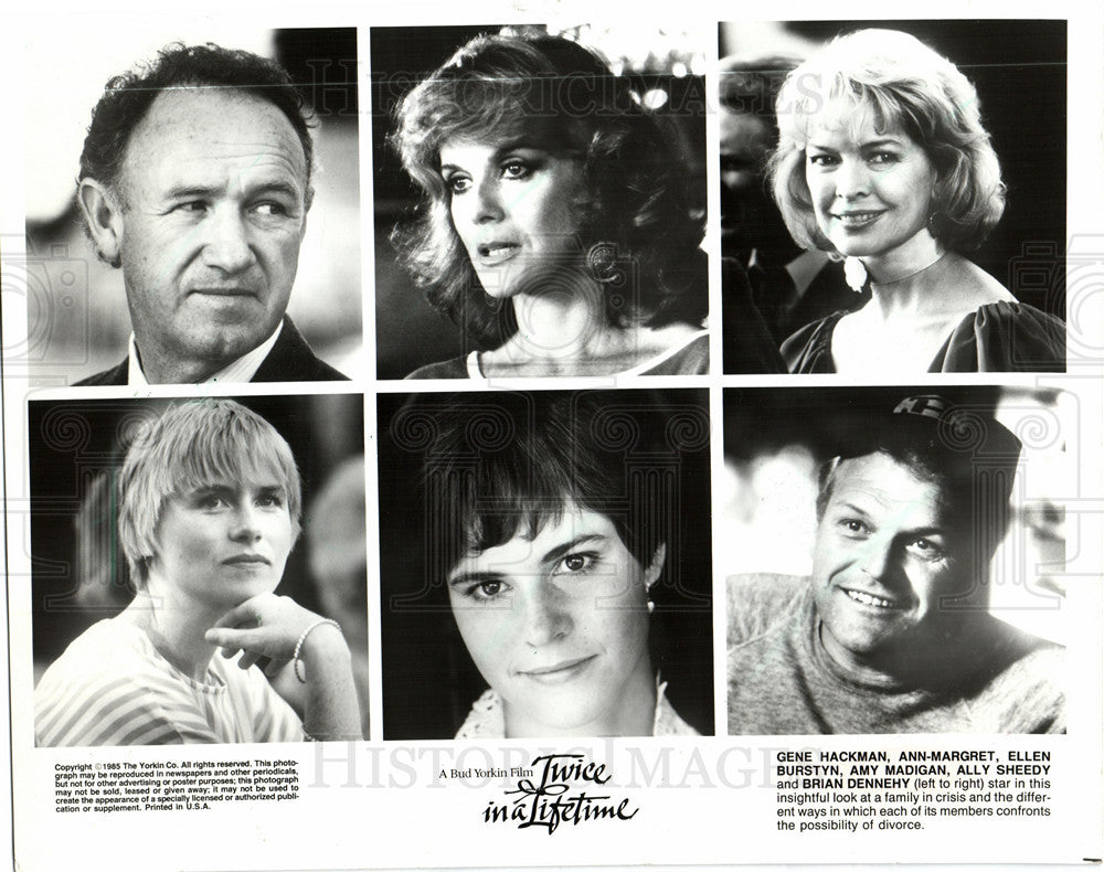 1986 Press Photo Amy Madigan Twice In A Lifetime - Historic Images