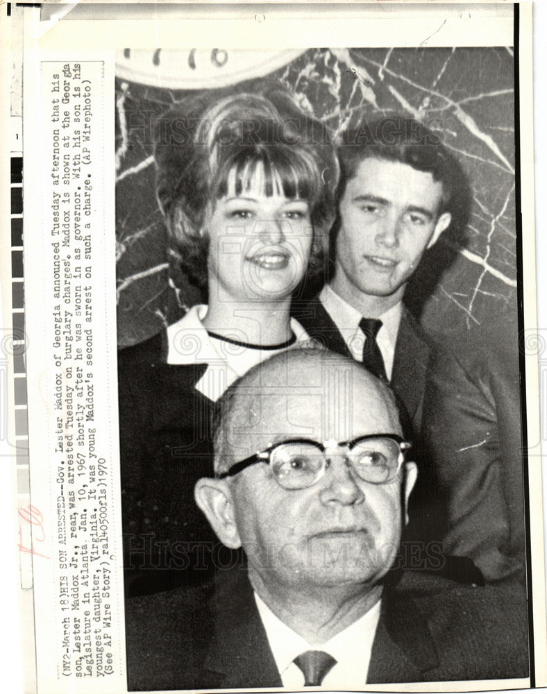 1978 Press Photo Lesier Maddox Governor of Georgia - Historic Images