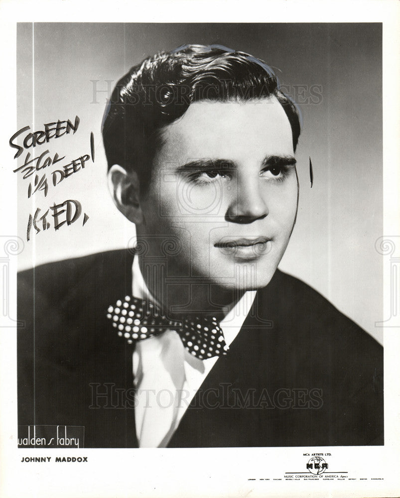 1957 Press Photo Johnny Maddox - Historic Images