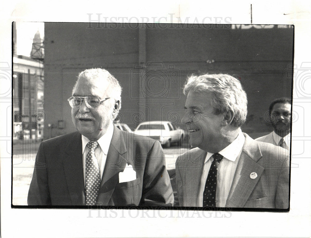 1987 Press Photo John Madden Mayor - Historic Images