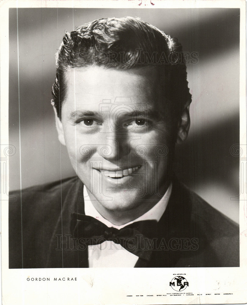 1956 Press Photo Gordan MacRae, actor, singer, oklahoma - Historic Images