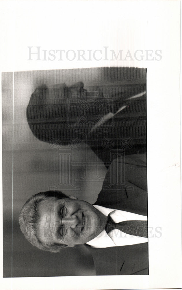 1989 Press Photo Patrick Macnee Film television actor - Historic Images