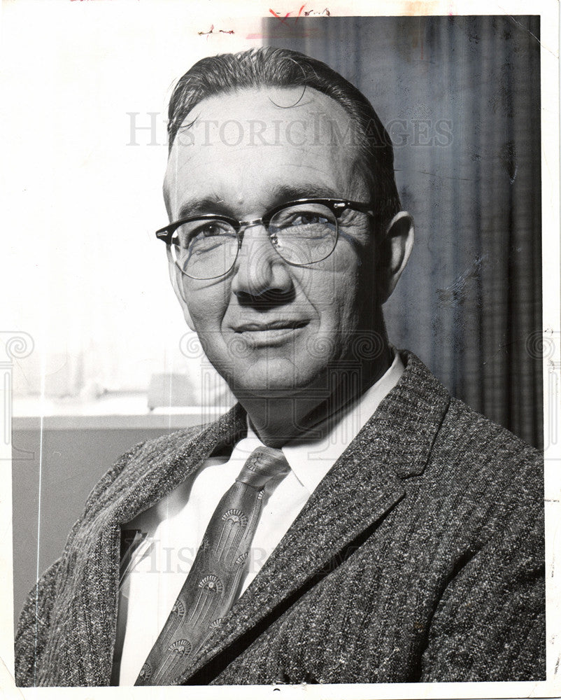 1962 Press Photo John C.Mackie politician Detroit - Historic Images