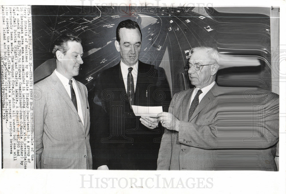 1960 Press Photo John C.Mackie politician Detroit - Historic Images