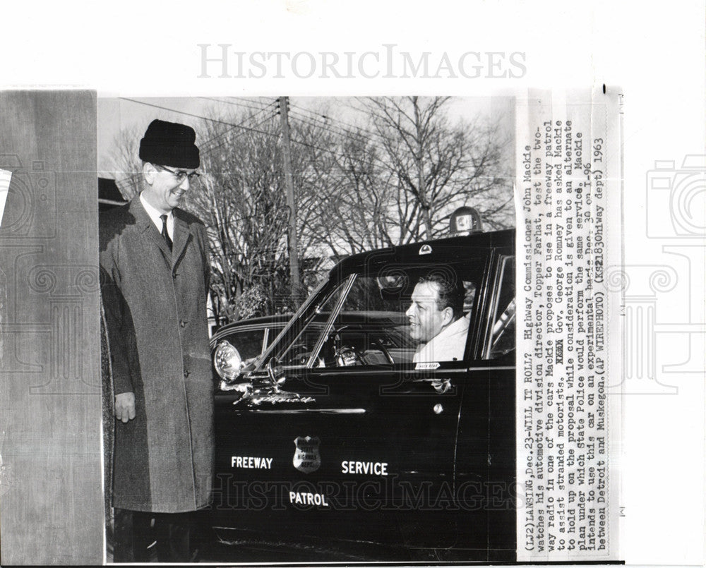 1963 Press Photo John C.Mackie politician Detroit - Historic Images