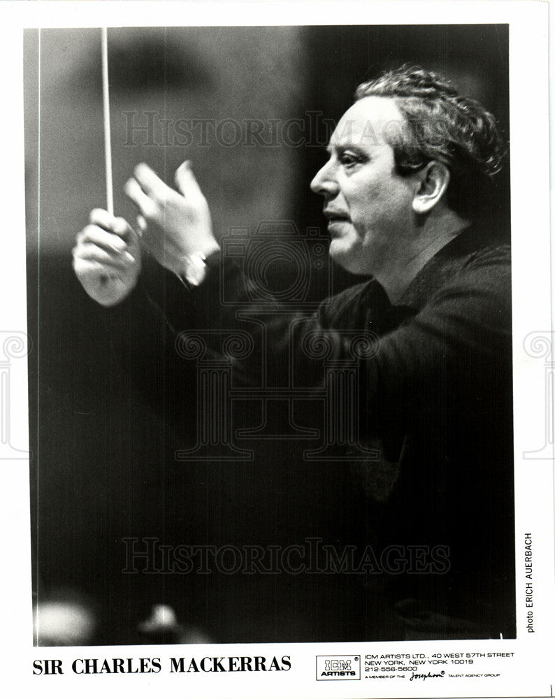 1989 Press Photo Sir Charles Mackerras Conductor ICM - Historic Images