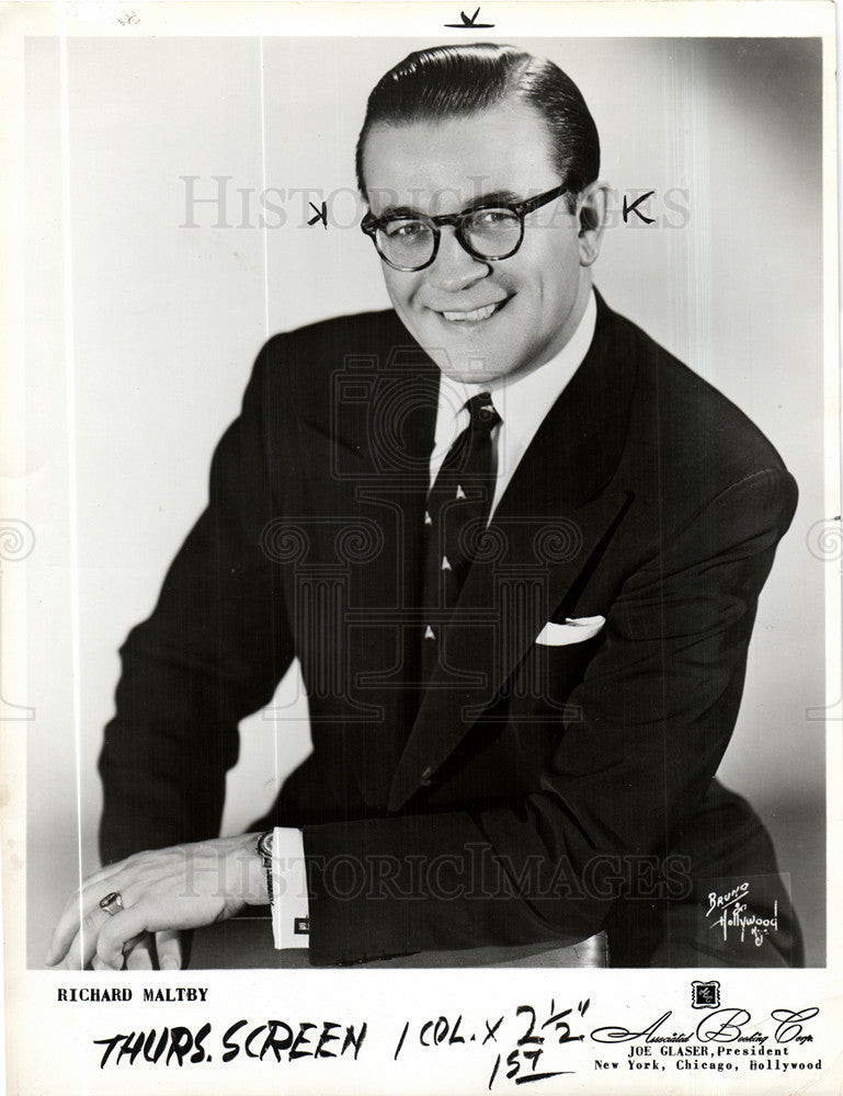 1951 Press Photo Richard Maltby, Jr American producer. - Historic Images