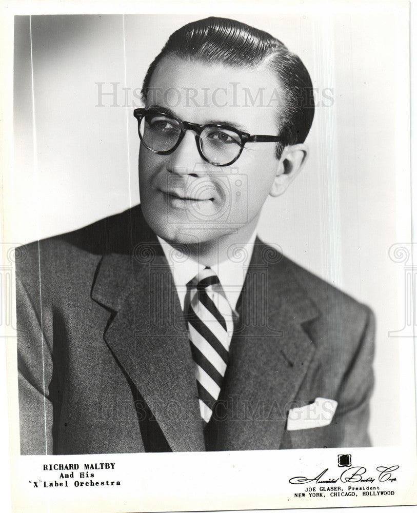 1957 Press Photo Richard Maltby Sr musician bandleader - Historic Images