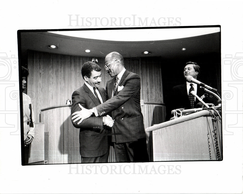 1991 Press Photo Dennis Archer American Lawyer - Historic Images