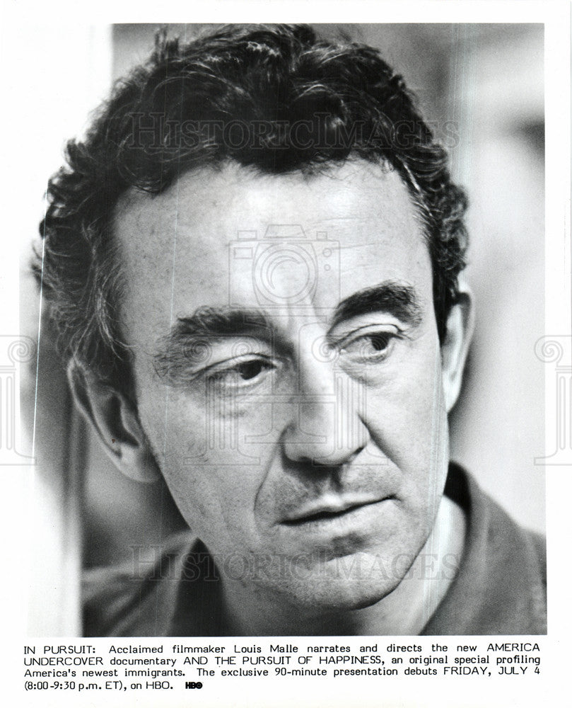 1988 Press Photo Louis Malle, Filmmaker - Historic Images