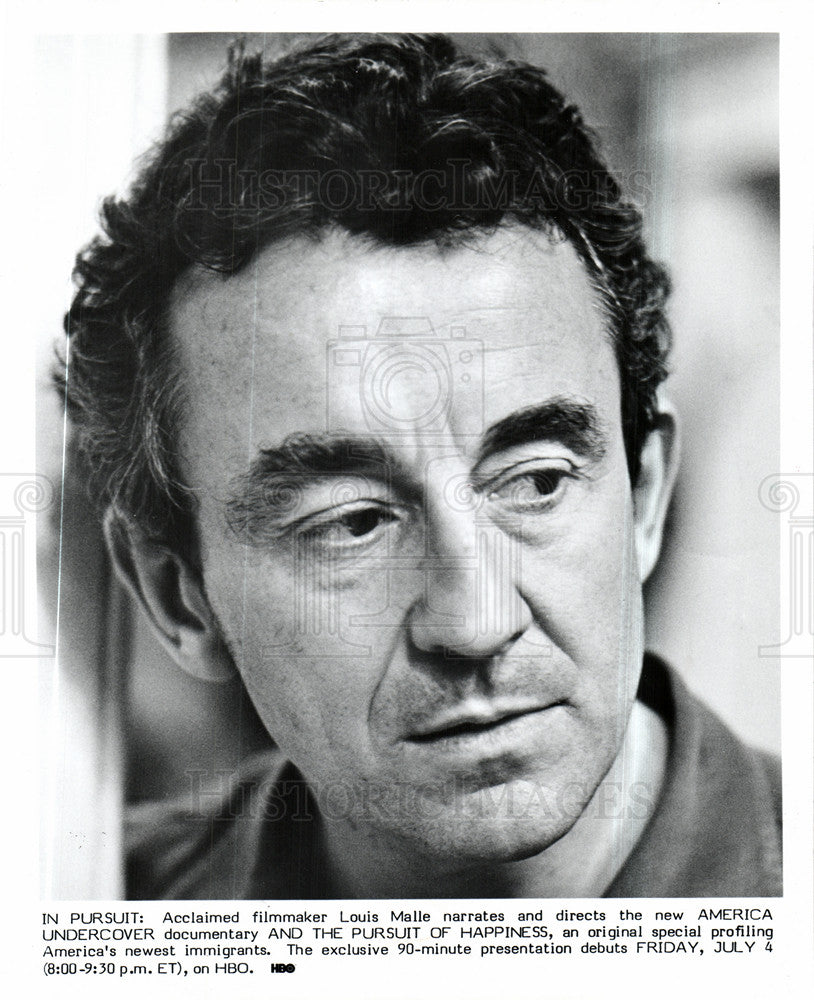 Press Photo Louis Malle French film director - Historic Images
