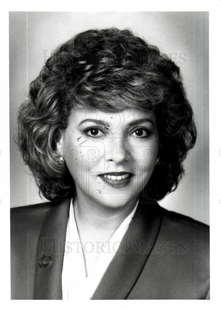 1995 Press Photo Amyre Makupson News Anchor WKBD TV50 - Historic Images