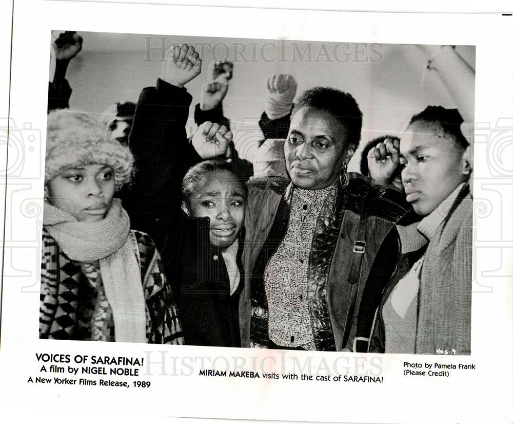 1989 Press Photo Miriam Makeba voices sarafina singer - Historic Images