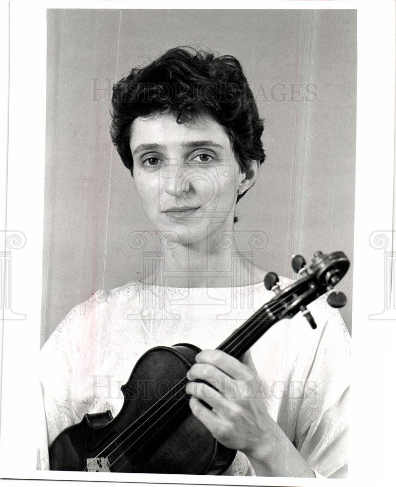 1989 Press Photo Michelle Makarski violin violinist - Historic Images