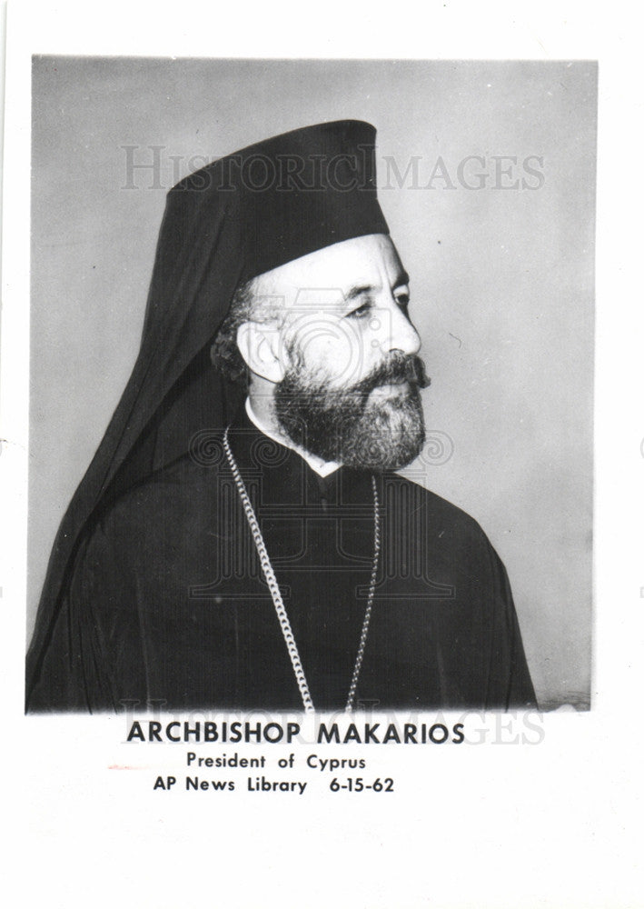 1962 Press Photo Archbishop Makarios - Historic Images