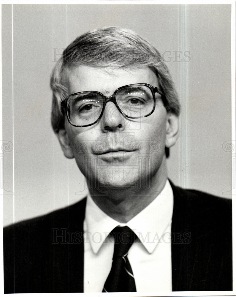 1990 Press Photo John Major MP chancellor of election - Historic Images