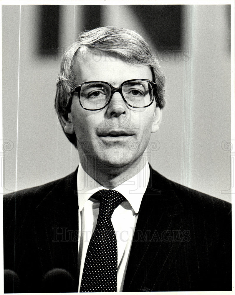 1990 Press Photo John Major MP foreign secretary - Historic Images