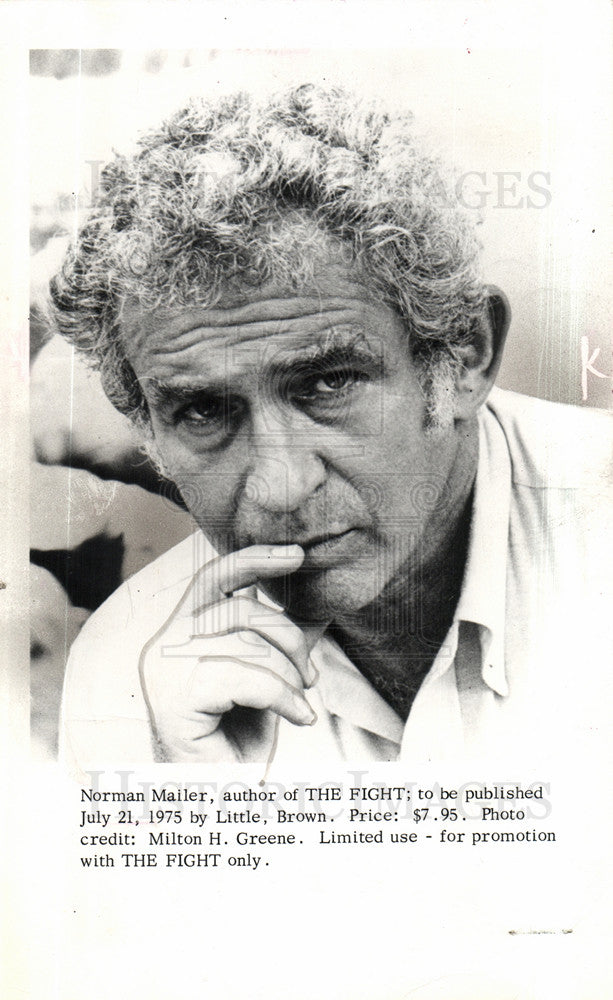 1978 Press Photo Norman Mailer author journalist poet - Historic Images